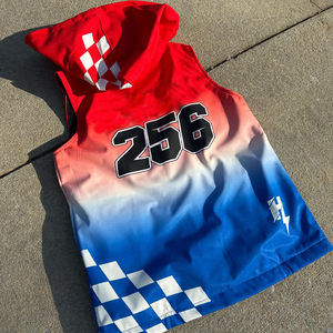 Chaleco sin Mangas con Degradado Personalizado, Chaqueta de Carreras Unisex Resistente al Viento de Poliéster para Todas las Temporadas, con Logotipo Impreso en la Parte Delantera - Product Image 4