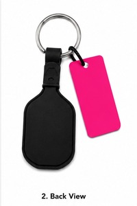 Pickleball Keychain Mini Paddle and Ball Design Durable Metal <b>Ring</b> Lightweight Portable Accessory for Sports Fans Players - Product Image 2