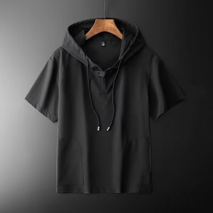 Sweat-shirt à manches courtes de sport décontracté pour homme de haute qualité - Product Image 2
