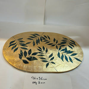 Customized Food Safe Lacquer Placemat New Design Handmade Scallop Mat OEM Product from Vietnam - Product Image 4