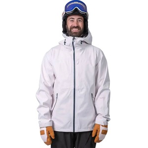 OEM vente en gros Ski conception à blocs de couleurs logo personnalisé coupe ample unisexe pull à capuche coupe-vent grande taille veste - Product Image 3