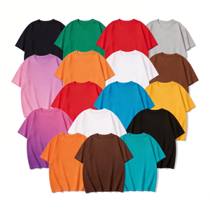 Camiseta de algodón 100% personalizada, oversize, de manga corta, cuello redondo, holgada, con impresión de logotipo personalizado. - Product Image 4