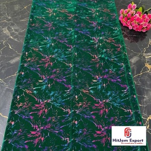 Premium Foil Printed Velvet Fabric Multicolor Luxury Fashion Apparel Dress Home Decor Upholstery OEM ODM Custom Fabric - Product Image 1
