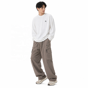 Pantalones Cargo de Nylon para Hombre con Cordón, Pierna Ancha, Bolsillos Múltiples Personalizados, Estilo Casual Urbano para Exteriores, Venta al por Mayor, Proveedor a Granel, EE. UU. - Product Image 5
