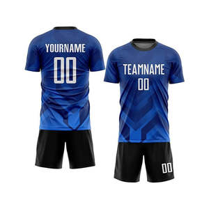 Custom Short Sleeve Soccer Jersey Set Printed Football Suit Team Training Men's Sports Uniform Quick Dry Breathable Football Kit - Product Image 4