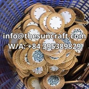 แผ่นรองจานหวายใยธรรมชาติฝังมุกเวียดนาม สำหรับพื้นที่รับประทานอาหารสไตล์เซน - Product Image 5