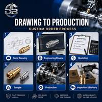 Fabricación por Contrato Personalizada, Torneado de Precisión en Latón H59 y Acero Inoxidable 303, Tolerancia Estricta, Piezas de Torneado CNC con Torno Suizo