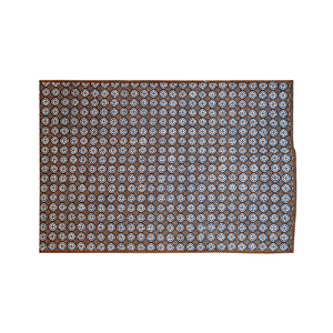 Tela de Algodón Batik Tulis Indonesiana Hecha a Mano con Diseño Tradicional Nitik Ceker Ayam, Motivo Sogan Azul, Textil Premium - Product Image 1