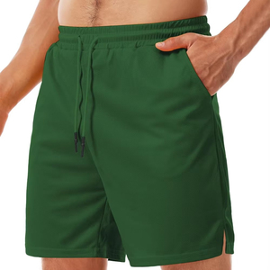 Shorts de basketball en mesh respirant, anti-bactérien, anti-UV, grande taille, pour hommes, avec poches zippées, vêtements de sport, vente en gros - Product Image 1