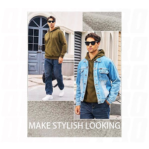 Men’s Soft Fleece Hoodie Sweatshirt Active Workout Pullover Made Durable Polyester Cotton Fabric Streetwear Printing Hoodies - Product Image 6