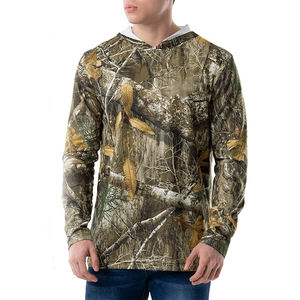 Custom Breathable Polyester Cotton Hunting Hoodie Loose Fit Soft <b>Shell</b> Winter OEM Men Tactical Outdoor Wear - Product Image 1