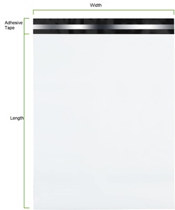 Sobres de polietileno de 10x13 pulgadas con logotipo impreso personalizado para ropa, ropa, supermercado y embalaje de comestibles, certificado ISO - Product Image 3