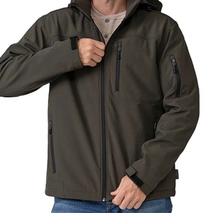 Chaquetas Softshell de poliéster cortavientos para exteriores con logotipo personalizado, chaquetas Softshell térmicas deportivas, chaqueta de lana para hombre 2026 - Product Image 5