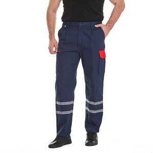 Pantalones de Trabajo Reflectantes, Transpirables e Impermeables de Alta Visibilidad con Múltiples Bolsillos para Hombre, Pantalones de Seguridad para la Construcción - Product Image 4