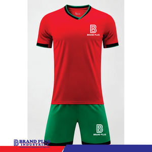 Maillot de football unisexe Brand Plus, ensemble de football, uniformes pour adultes, tenue d'entraînement personnalisée, nom et numéro imprimés numériquement, 100% polyester - Product Image 1