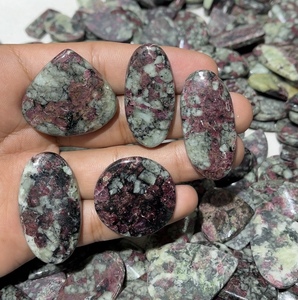 Cristal de Eudialita Natural en Bruto, Corte Ovalado, para Reiki Espiritual y Sanación, Lote a Granel con Piedras Preciosas de Chakra - Product Image 2