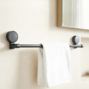 Porte-serviettes noir mat, barre à serviettes plus durable et fiable, organisateur de salle de bain à prix réduit - Product Image 2