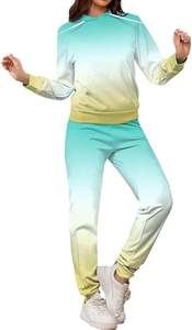 PINSV Conjuntos Deportivos Unisex Estampados de 2 Piezas, Conjuntos Casuales de Manga Larga con Capucha para Correr - Product Image 4