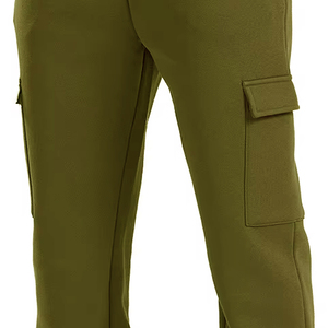 Pantalones Deportivos Elegantes de Cintura Alta para Uso Diario, Diseño Personalizado, Pantalones Casuales de Felpa con Bolsillos para Mujer - Product Image 2