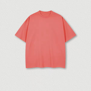 T-shirt Homme Oversize Marron Uni 100% Coton Manches Courtes Col Rond Décontracté Tricoté Anti-boulochage Coupe Classique Longueur Standard - Product Image 6