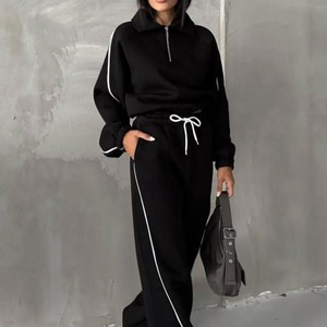 Conjunto Deportivo de Pantalón Acampanado para Mujer, Conjuntos Deportivos para Mujer en Oferta, Mezcla de Poliéster Ligero - Product Image 5
