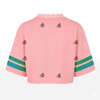Chemise décontractée unisexe à rayures sublimées prête à être expédiée, style grec pour sororité, en polyester/coton écologique, coupe vintage