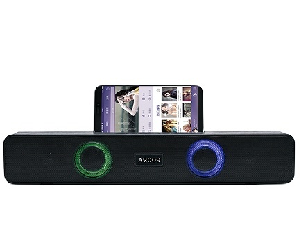 2026 new product New Style Soundbar Wireless Speaker With Ring Dazzle Lights