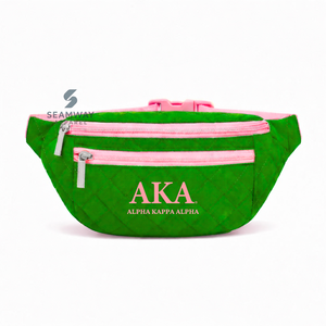 Sac banane Alpha Kapa Alpha Sorority, sac de taille décontracté, sac bandoulière tendance, sac banane réglable, sac de voyage pour femme - Product Image 1