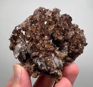 Cristaux naturels d'axinite en grappe sur matrice provenant de Skardu, Pakistan – Spécimen minéral rare, pièce de collection pour présentation - Product Image 5