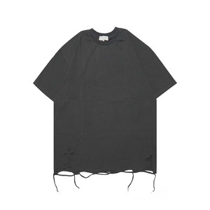 เสื้อยืดคอกลมแขนสั้นทรงโอเวอร์ไซส์ลายมัดย้อมสำหรับผู้ชาย ผ้าเจอร์ซีย์ถักเนื้อผ้าฝ้ายระบายอากาศได้ดี สีพื้น สวมใส่สบาย ทรงปกติ - Product Image 4