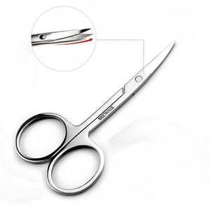 Tijeras para Cutículas de Acero Inoxidable de Primera Calidad con Cuchilla Curva y Estuche de Cuero para la Eliminación Precisa de Piel Muerta y Cuidado de las Uñas (Portátil) - Product Image 4