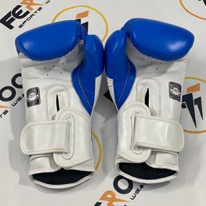 Gants de boxe Muay Thai jaunes et blancs de haute qualité, nouveau design, pour entraînement de kickboxing, entraînement en salle de sport, en cuir véritable, gants MMA - Product Image 3