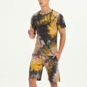 Men Summer Custom Knitted Men Short Sets Casual Sports Short Tracksuit Full Cotton Quality <b>Boxy</b> Fit <b>T</b> <b>Shirts</b> and Shorts Sets - Product Image 5