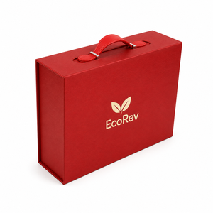 Caja Plegable Rígida de Cartón Ecológica Personalizada, Impermeable, con Cierre Magnético, Forro de Esponja, Laminación Mate y Papel con Relieve - Product Image 4