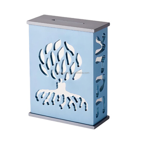 กล่องบริจาค Tzedakah อะคริลิคส่วนบุคคล: ธนาคารสะสมเหรียญลูไซต์ทันสมัยสำหรับให้การกุศลและของขวัญ judaica - Product Image 1