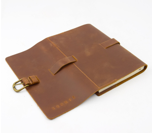 Refillable Leather <b>Notebook</b> with Buckle Personalized with Name Size <b>A5</b> - Product Image 6