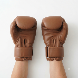 Gants de boxe en cuir de vachette, gants d'entraînement, fermeture à scratch sécurisée, fabriqués sur mesure au Pakistan, fermeture à scratch. - Product Image 3