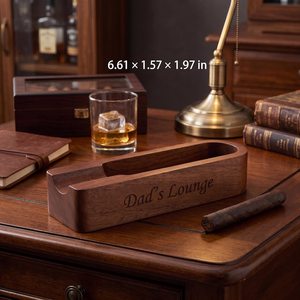 Elegante Cenicero de Madera con Superficie Pulida Lisa - Product Image 2