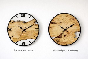 Horloge murale élégante en bois et métal pour salon et chambre à coucher, rehausse l'aspect intérieur naturel et contemporain, provenant d'Inde. - Product Image 2