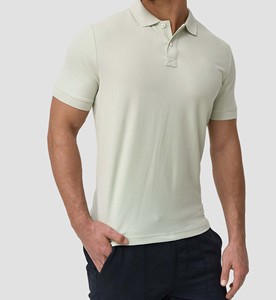 Polo T-shirt homme de haute qualité, 100% coton, 200 GSM, OEM, color block, manches courtes - Product Image 3