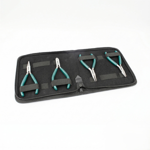 Outils de fabrication de bijoux en acier inoxydable de qualité supérieure, ensemble de 4 pièces, kit d'outils de perlage pour bracelet, collier, équipements de bijouterie - Product Image 1