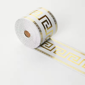 Self Adhesive Marble <strong>Border</strong> Trim Decorative <strong>Wall</strong> Waist Line Easy Install Accent Strip for Kitchen Bathroom Interior <strong>Wall</strong> - Product Image 2
