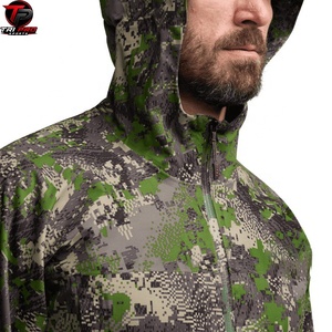 Veste softshell à capuche pour homme, haut de gamme, imperméable, entièrement zippée, en polyester, résistante aux intempéries, pour la chasse, la randonnée et le camping - Product Image 5