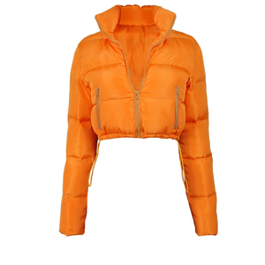 <b>Women</b> Hooded Puffer Jacket Wholesale Water Resistant Insulated <b>Coat</b> Custom Printed OEM Apparel Supplier - Product Image 1