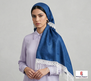 Foulard carré en soie imprimé sur mesure pour femme, léger et tendance, fabricant OEM ODM, fournisseur en gros - Product Image 1