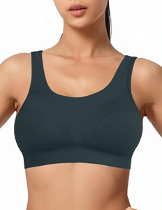 Brassière de sport respirante de haute qualité à bretelles longues et col carré, idéale pour le yoga et le fitness, avec coussinets amovibles - Product Image 4