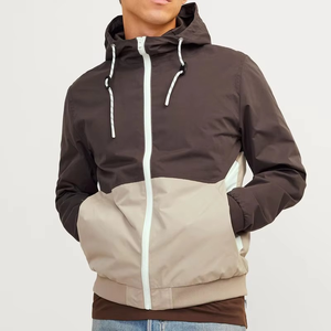 <b>Men's</b> Thick Two-Tone Windbreaker <b>Jacket</b> Full-Zip Waterproof & Breathable Eco-Friendly Sporty Winter Outdoor Casual Coat - Product Image 4