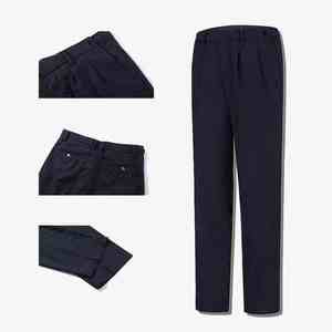 Ensemble uniforme professionnel 2 pièces : veste à col montant avec fermeture éclair et pantalon droit – Tenue de travail - Product Image 4