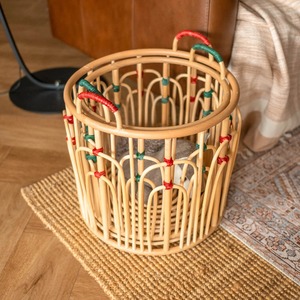 Cestas de Almacenamiento Circulares Floret - Juego de 2 de Ratán Natural Ecológico Moderno Multiusos - Product Image 3