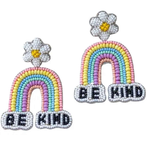 Pendientes de Aro con Cuentas Bordadas a Mano de Lujo, Joyería de Cóctel para Bodas Multicolor Bellamente Personalizada por MD HANDICRAFTS - Product Image 2